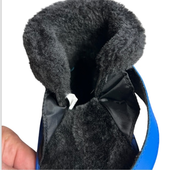 Little Boys Black & Blue Fur Lined Winter Boots Toddler Size EU 23 - Picture 9 of 11